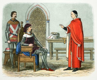 Sir William Gascoigne nekter å dømme en prelat eller jevnaldrende, 1405 1864 av James William Edmund Doyle