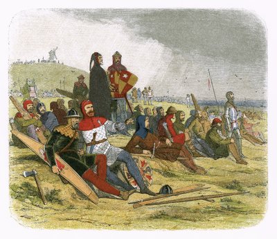 Engelskmennene venter på franskmennene ved Crecy av James William Edmund Doyle