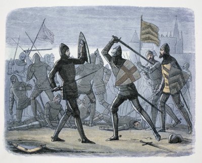 Beleiringen av Calais, Frankrike, 1346-1347 1864 av James William Edmund Doyle