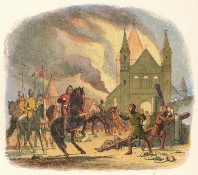 William får en dødelig skade ved Mantes, 1087 1864 av James William Edmund Doyle