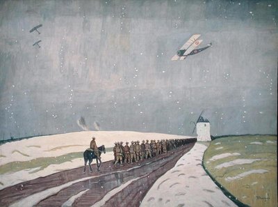 Kanadiere i snøen av James Wilson Morrice