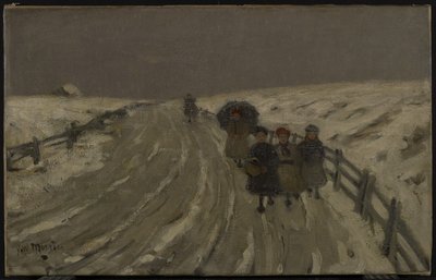 Hjemkomst fra skolen, ca. 1901 av James Wilson Morrice