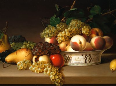 Frukt i en kinesisk kurv, 1822 av James the Elder Peale