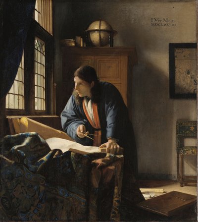 Geografen av Jan (1632 75) Vermeer