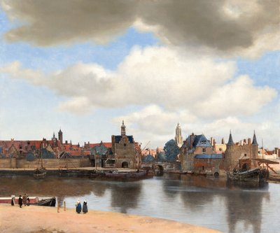 Utsikt over Delft, ca. 1660-61 (olje på lerret) av Johannes Vermeer