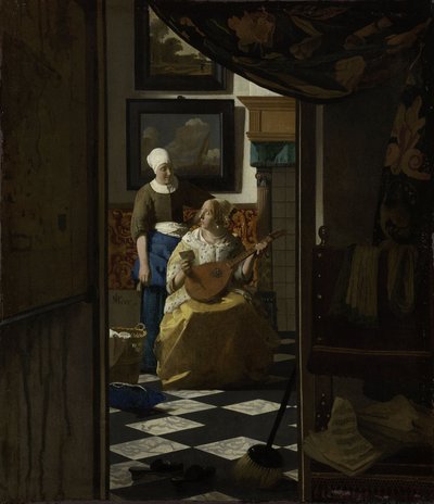 The Love Letter, ca. 1669-70 (olje på lerret) av Johannes Vermeer
