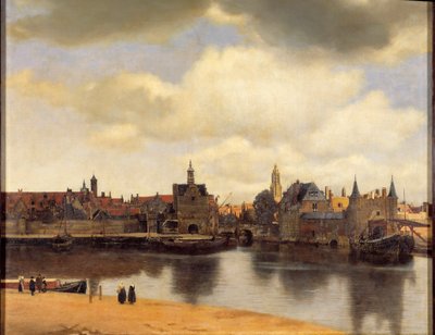 Utsikt over byen Delft av Jan (1632 75) Vermeer