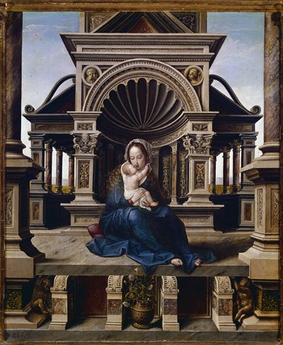 Jomfruen av Louvain (olje på panel, ca. 1520) av Jan (c.1472 c.1533) Gossaert