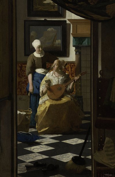 Kjærlighetsbrevet, ca. 1669-70 av Jan Vermeer van Delft