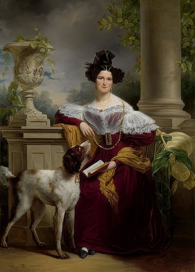 Portrett av Alida Christina Assink. 1833 av Jan Adam Janszoon Kruseman