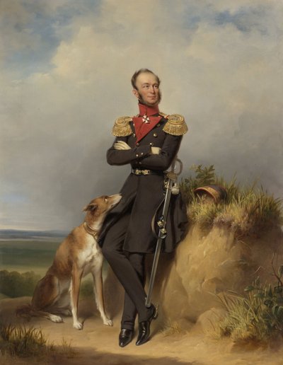 Portrett av William II, konge av Nederland av Jan Adam Janszoon Kruseman