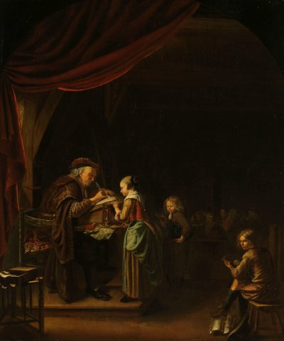 Skolemesteren av Jan Adriaensz. van Staveren (copy after)