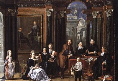 Fay dHerbe-familieportrettet, 1693 av Jan Anthonie Coxie