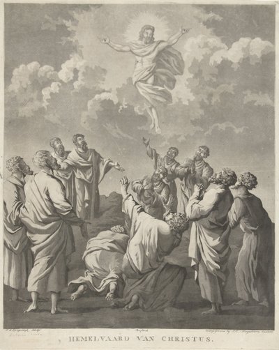 Kristi himmelfart Ascension of Christ (tittel på objekt) av Jan Anthonie Langendijk Dzn