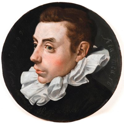 ""Portrett av Hugo Grotius i en alder av seksten"" (Huig de Groot eller Hugo de Groot av Jan Anthonisz. van Ravesteyn