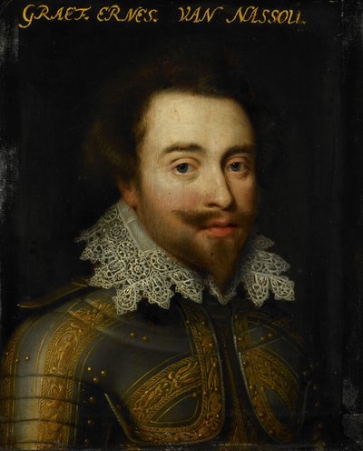 Portrett av Johan Ernst I, greve av Nassau-Siegen av Jan Antonisz van Ravesteyn (workshop of)
