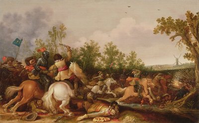 En kavalerisk trefning av Jan Asselyn