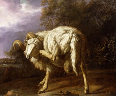 En vær i et skogslandskap, av Jan Baptist Weenix