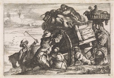 De kar Diverse sjangertableau (serietittel) av Jan Baptist de Wael