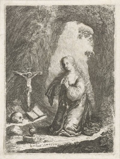 Boetvaardige Maria Magdalena av Jan Barentsz. Muyckens