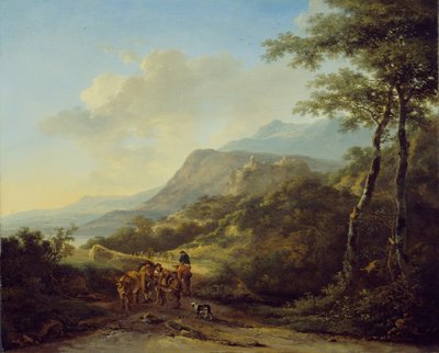 Italiensk landskap med reisende av Jan Both
