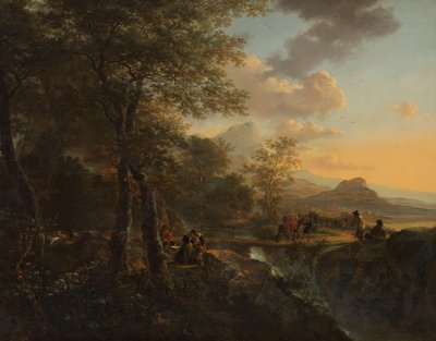 Italiensk landskap med en tegner Italiensk landskap med tegner av Jan Both