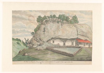 Adam's Berg (Mulkirigala), Inngang til bilderommene hugget inn i klippene av Jan Brandes