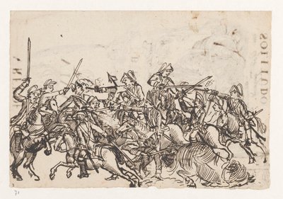 Equestrian Battle / Allegory of the English War av Jan Brandes
