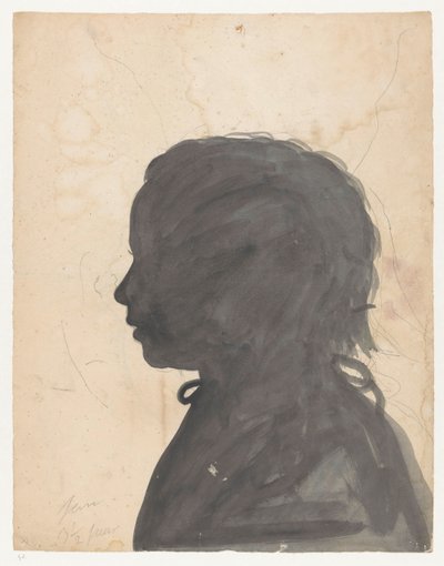 Silhouette Portrait Jantje Brandes av Jan Brandes