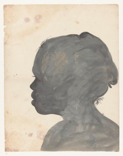 Silhouetportret av Bietja av Jan Brandes