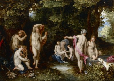 Diana og Aktaion av Jan Brueghel the Elder
