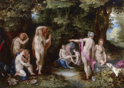 Diana og Aktaion av Jan Brueghel the Elder