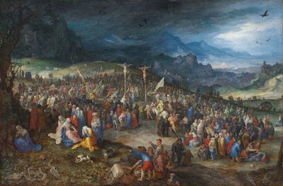 Tysk: Kalvarienberg Golgata av Jan Brueghel the Elder