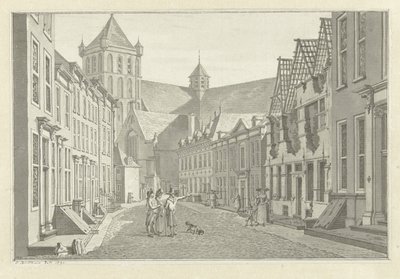 Ruin av huset til Lucas van Steveninck i Middelburg, 1787 av Jan Bulthuis (signed by artist)