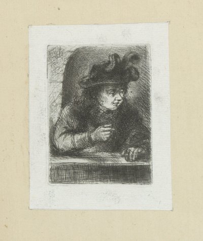 Mann ved rekkverk The Compleat Work of Etchings av John Chalon / Oeuvre Complette des Eaux Fortes av Jean Chalon (serietittel) av Jan Chalon