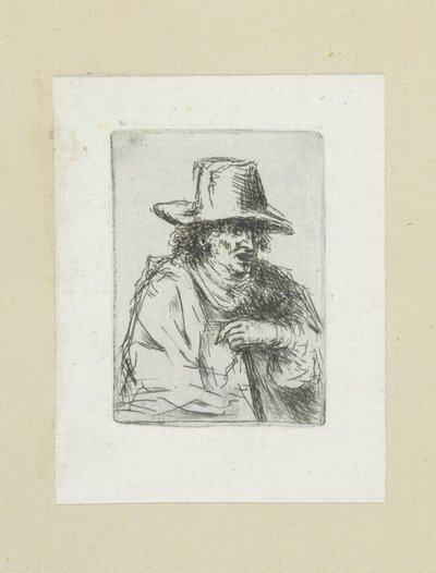 Mannen setter høy hoed i stok The Compleat Work of Etchings av John Chalon / Oeuvre Complette des Eaux Fortes av Jean Chalon (serietittel) av Jan Chalon