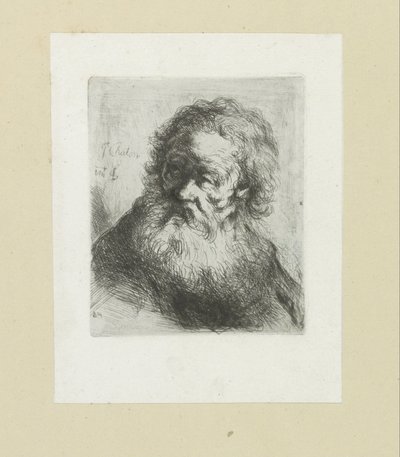 Oude mann setter baard The Compleat Work of Etchings av John Chalon / Oeuvre Complette des Eaux Fortes av Jean Chalon (serietittel) av Jan Chalon