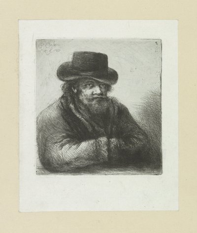Oude mann satte baard i hoed The Compleat Work of Etchings av John Chalon / Oeuvre Complette des Eaux Fortes av Jean Chalon (serietittel) av Jan Chalon