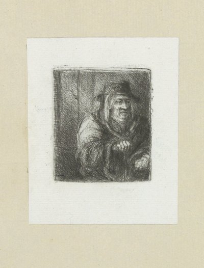 Oude mann satte mantel i hakke The Compleat Work of Etchings av John Chalon / Oeuvre Complette des Eaux Fortes av Jean Chalon (serietittel) av Jan Chalon