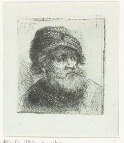 Gammel mann med turban av Jan Chalon
