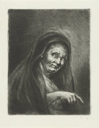 Gammel dame av Jan Chalon