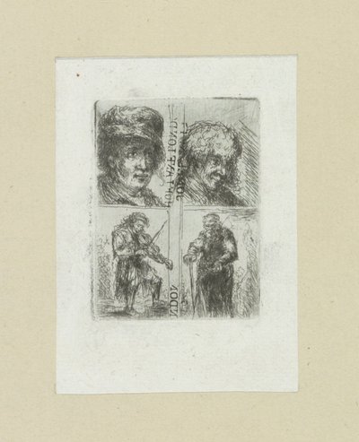 Vier mannen The Compleat Work of Etchings av John Chalon / Oeuvre Complette des Eaux Fortes av Jean Chalon (serietittel) av Jan Chalon