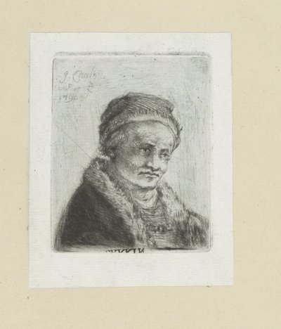 Volwassen mann setter bontkraag The Compleat Work of Etchings av John Chalon / Oeuvre Complette des Eaux Fortes av Jean Chalon (serietittel) av Jan Chalon