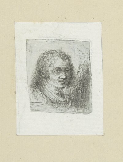 Volwassen man met halflang haar The Compleat Work of Etchings av John Chalon / Oeuvre Complette des Eaux Fortes av Jean Chalon (serietittel) av Jan Chalon