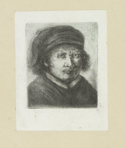Volwassen mann, til høyre The Compleat Work of Etchings av John Chalon / Oeuvre Complette des Eaux Fortes av Jean Chalon (serietittel) av Jan Chalon