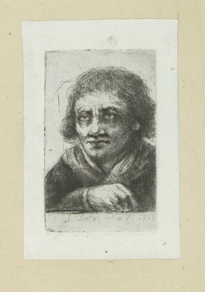 Voksen mann, høyre hånd synlig The Compleat Work of Etchings av John Chalon / Oeuvre Complette des Eaux Fortes av Jean Chalon (serietittel) av Jan Chalon