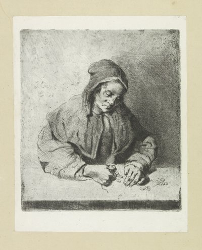 Vrouw die geld tell The Compleat Work of Etchings av John Chalon / Oeuvre Complette des Eaux Fortes av Jean Chalon (serietittel) av Jan Chalon