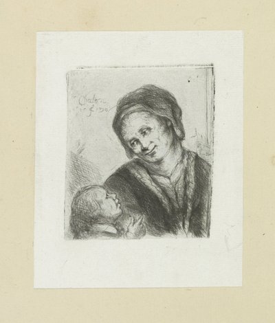 Kvinne en snill The Compleat Work of Etchings av John Chalon / Oeuvre Complette des Eaux Fortes av Jean Chalon (serietittel) av Jan Chalon