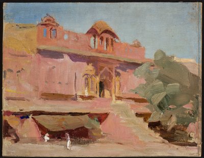 Jaipur - bygninger. Fra en reise til India av Jan Ciągliński