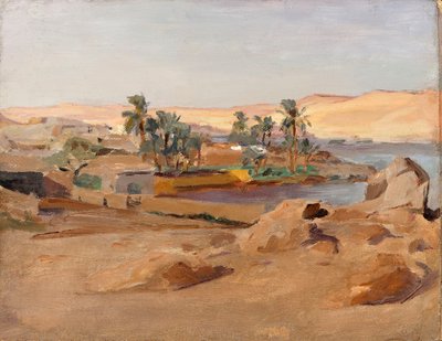Nilen ved Aswan. Fra en reise til Egypt av Jan Ciągliński